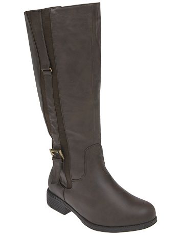 Vertical strap riding boot by Lane Bryant