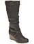 Belt accent wedge boot by Lane Bryant