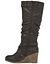 Belt accent wedge boot by Lane Bryant