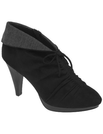 Wide width Faux suede ruched shootie by Lane Bryant