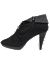 Wide width Faux suede ruched shootie by Lane Bryant
