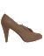 Faux suede loop accent heel by Lane Bryant