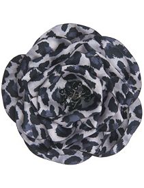 Animal print flower pin by Lane Bryant