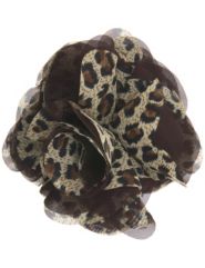Mesh animal print flower pin by Lane Bryant