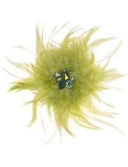Feather and rhinestone pin by Lane Bryant