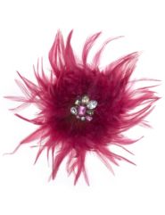 Feather and rhinestone pin by Lane Bryant