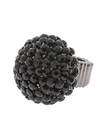 Faceted stone dome stretch ring by Lane Bryant