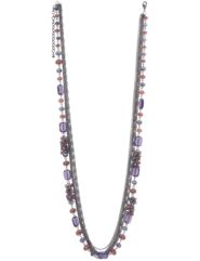 Chain and bead multi row necklace by Lane Bryant