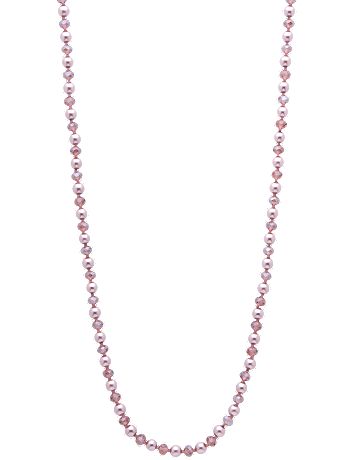 Faux pearl and bead 60" necklace by Lane Bryant