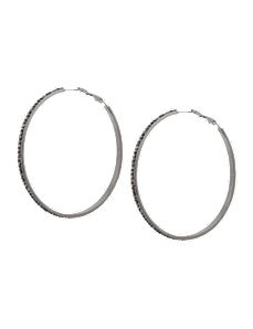 Cubic zirconium hoop earrings by Lane Bryant