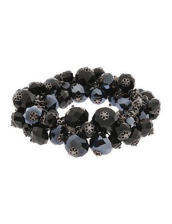 Faceted bead shaker stretch bracelet by Lane Bryant