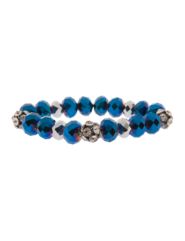 Faceted bead and rhinestone stretch bracelet by Lane Bryant