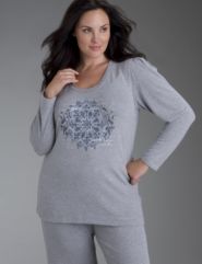 Graphic print lounge shirt
