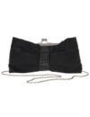 Embellished satin clutch