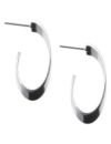 Curved oval earrings