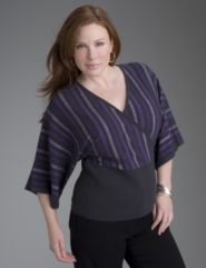 Lurex &reg; kabuki sleeve sweater