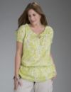 Woven peasant top