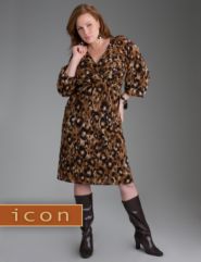 Leopard print dress from our Icon Collection