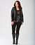 Drape front leather jacket by Lane Bryant