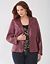 Shimmering leather blazer by Lane Bryant