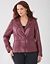 Shimmering leather blazer by Lane Bryant