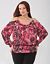 Full Figure Lane Collection cold shoulder blouse