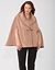 Leather trim cape by Lane Bryant