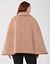 Leather trim cape by Lane Bryant