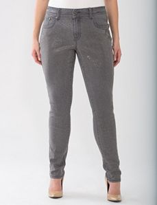 Lane Collection Studded Gray Skinny Jean