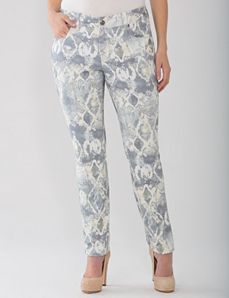 Lane Collection Snake Print Skinny Jean