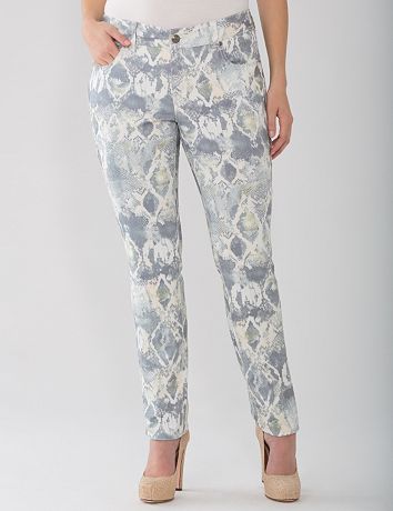 Lane Collection Snake Print Skinny Jean