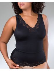 Flexees lace trim micro cami