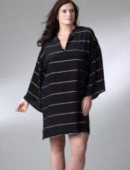 Gottex Metallic stripe silk cover-up