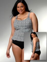 Ruffle tankini by Inches Off