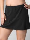 Pull-on swim skirt
