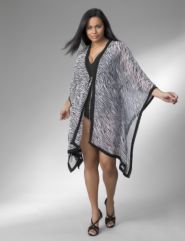 Animal print caftan