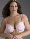 Cotton plunge bra
