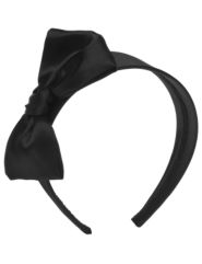Satin bow headband