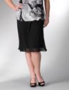 Short chiffon skirt