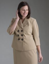 Double breasted suit jacket