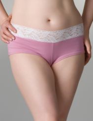 Modal lace trim boyshort