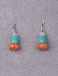Beaded bobble earrings