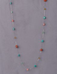 Extra long beaded necklace