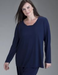 Long sleeve knit lounge top