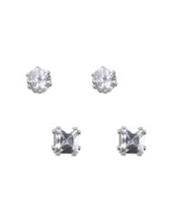 Cubic Zirconium duo earrings