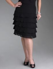 Tiered ruffle skirt