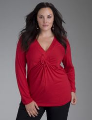 Knotted knit top