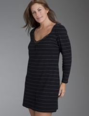 Lurex&reg; stripe sleep shirt