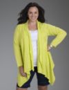 Cardigan with asymmetrical hem