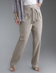 Belted carrot pant